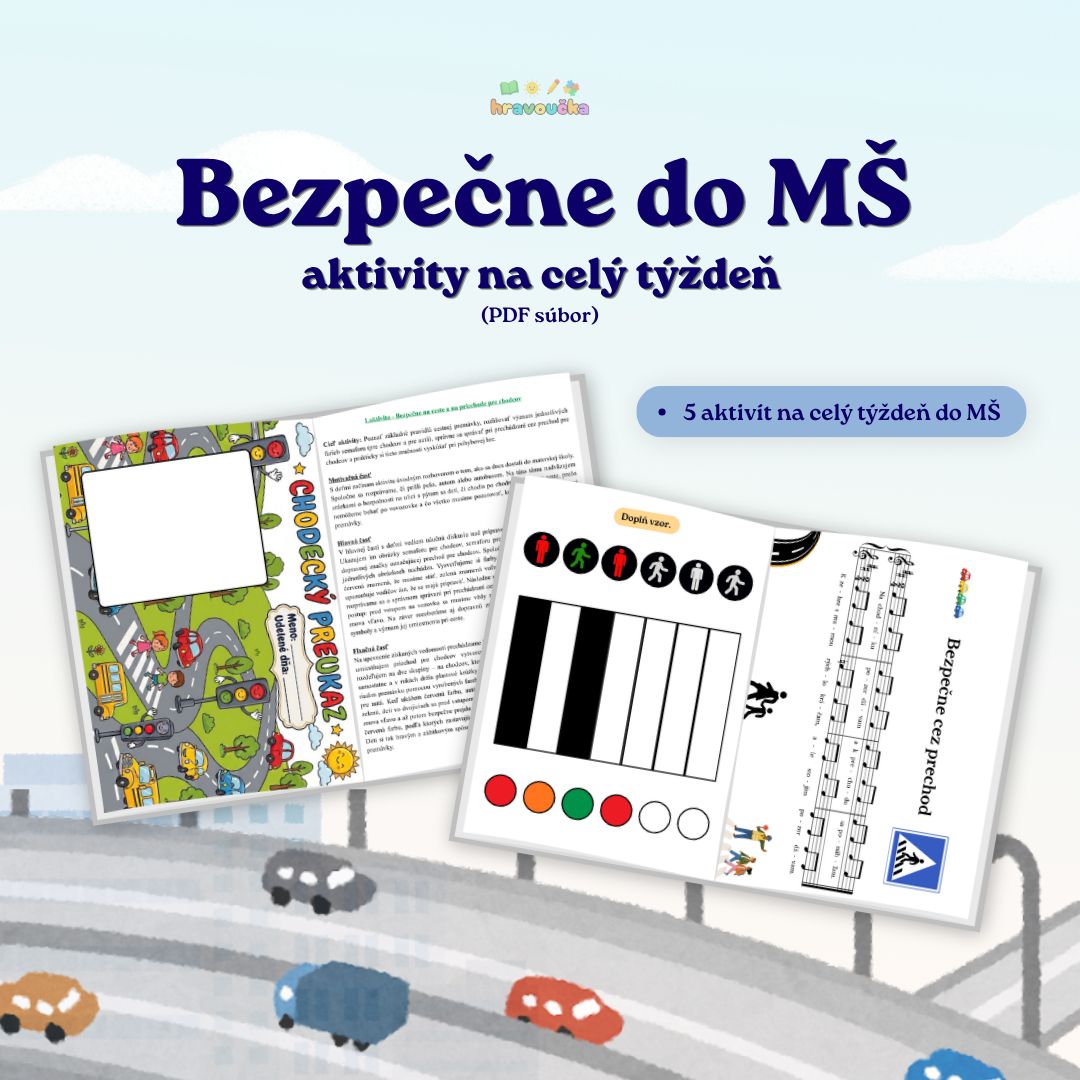 Bezpečne do MŠ – aktivity na celý týždeň (PDF súbor)
