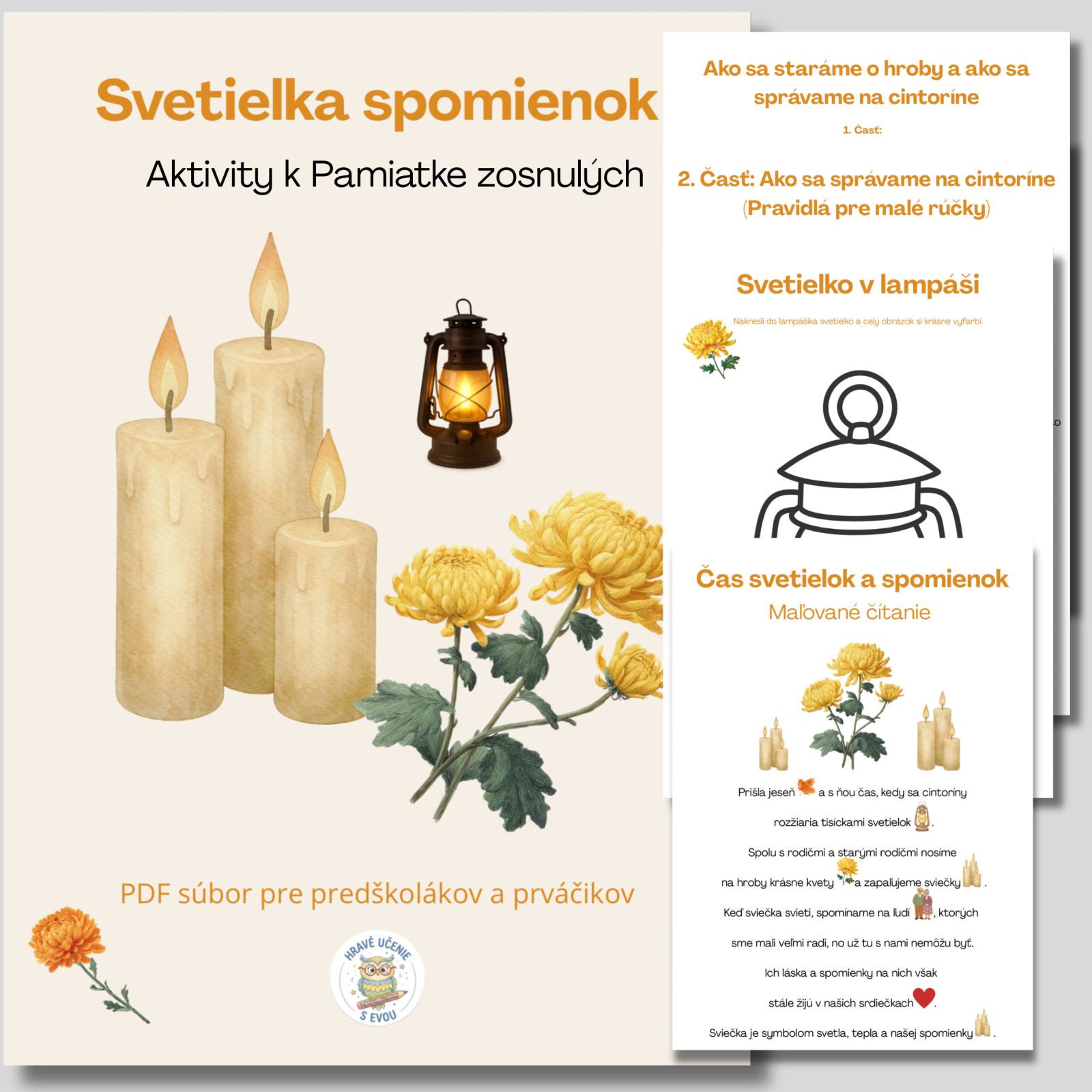 Svetielka spomienok - Dušičky - pamiatka zosnulých