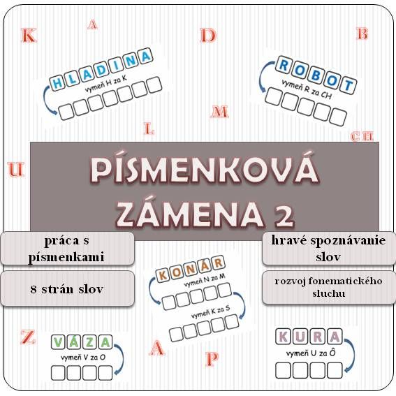 Písmenková zámena 2 - Hra s písmenkami