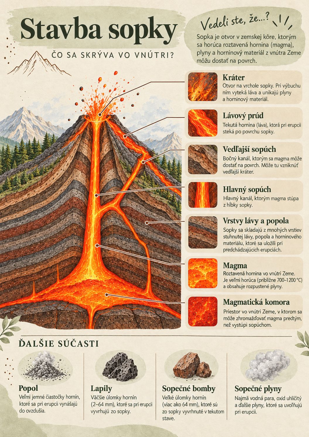 Didaktická hra - Sopka presvecovačka