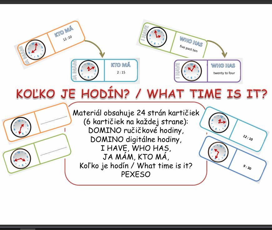 Koľko je hodín? (slovensko-anglická verzia)