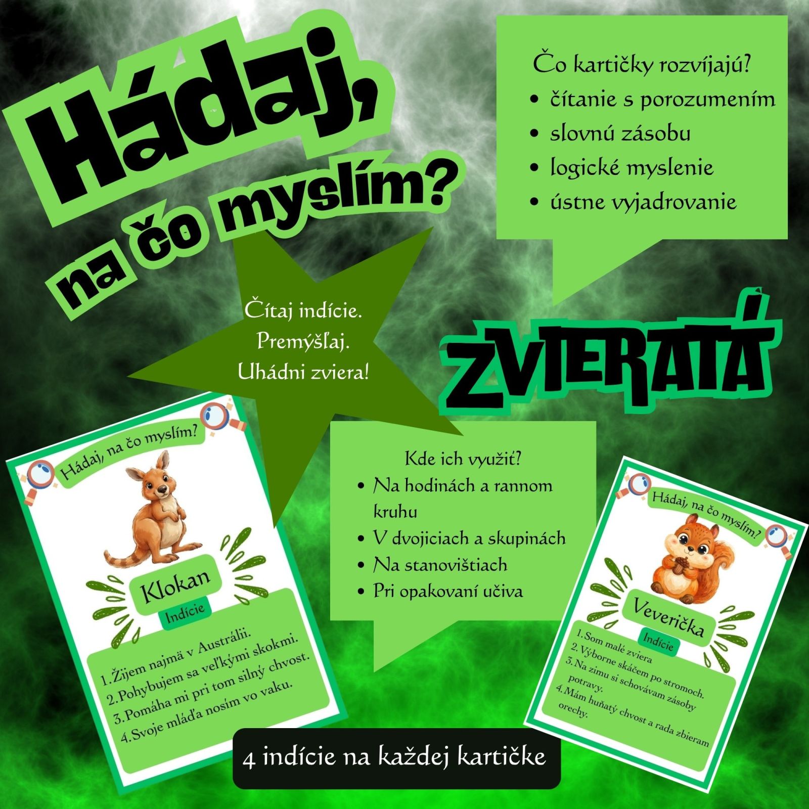 Hádaj, na čo myslím? - Zvieratá