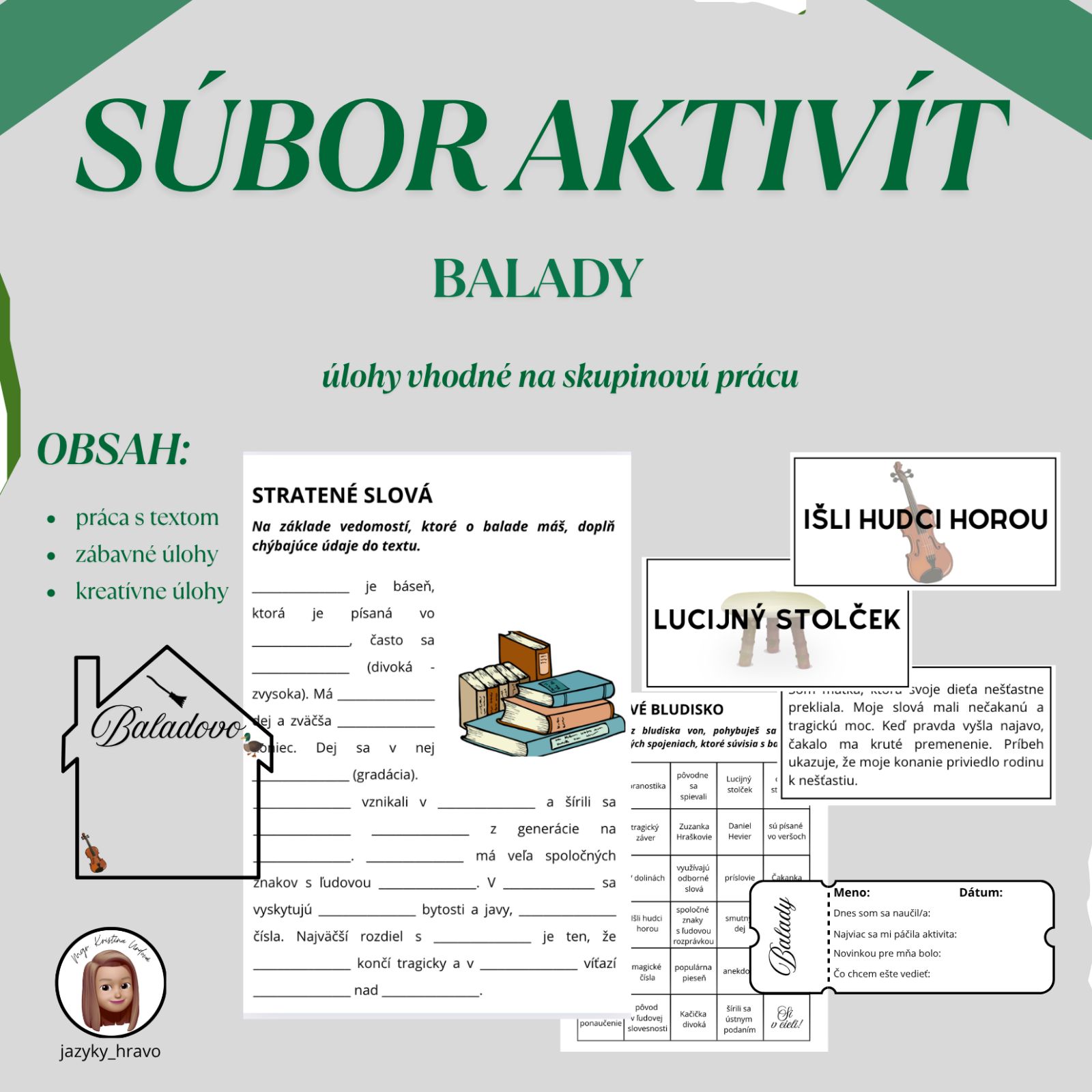 Balady - súbor aktivít