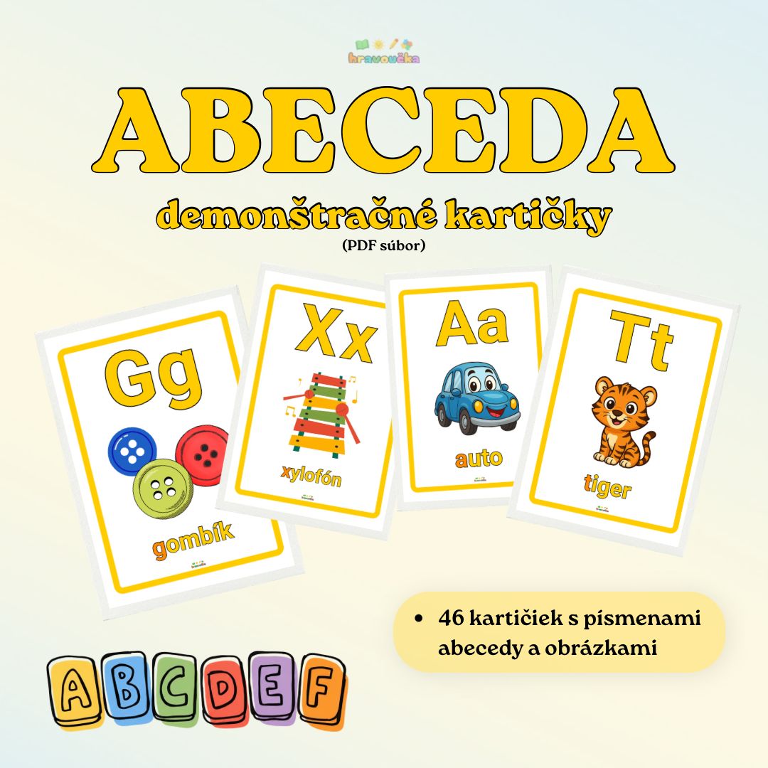 Abeceda - demonštračné kartičky (PDF súbor)