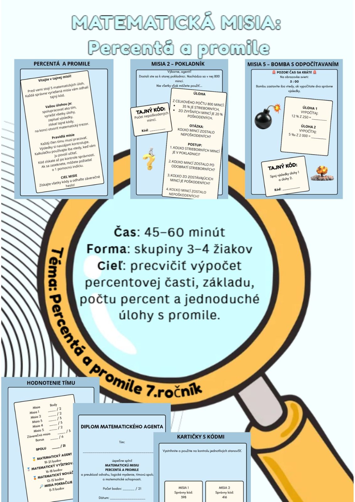 MATEMATICKÁ MISIA: PERCENTÁ A PROMILE