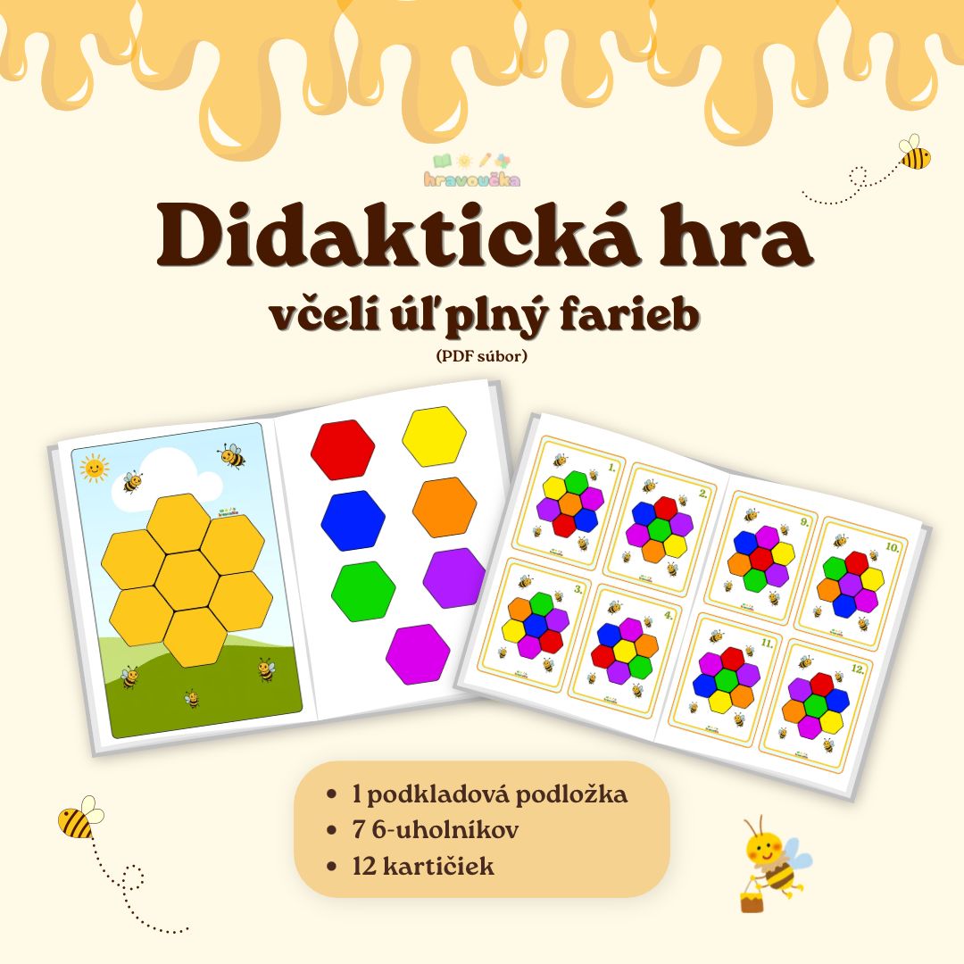 Včelí úľ plný farieb - didaktická hra (PDF súbor)