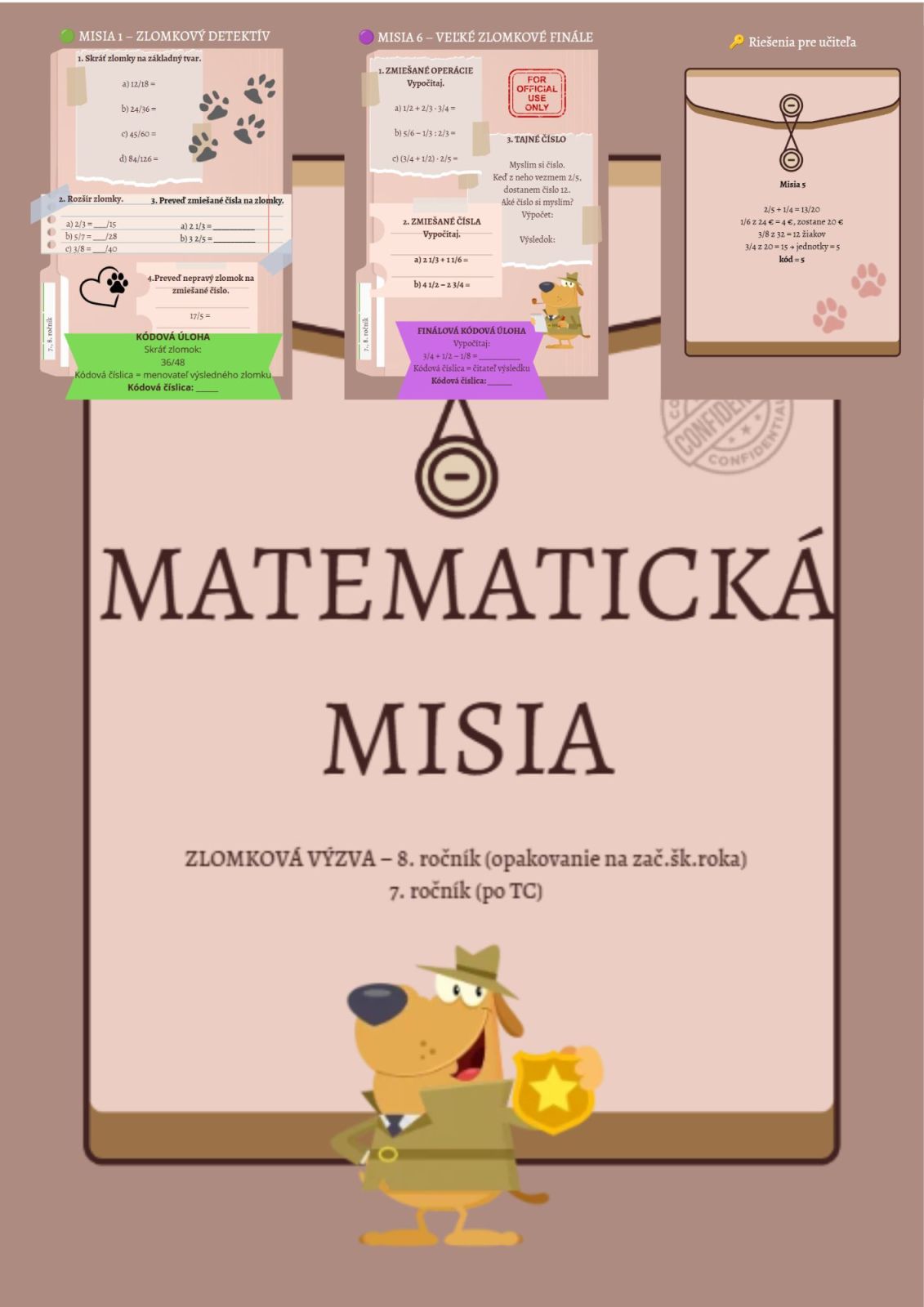 Matematická misia - zlomky
